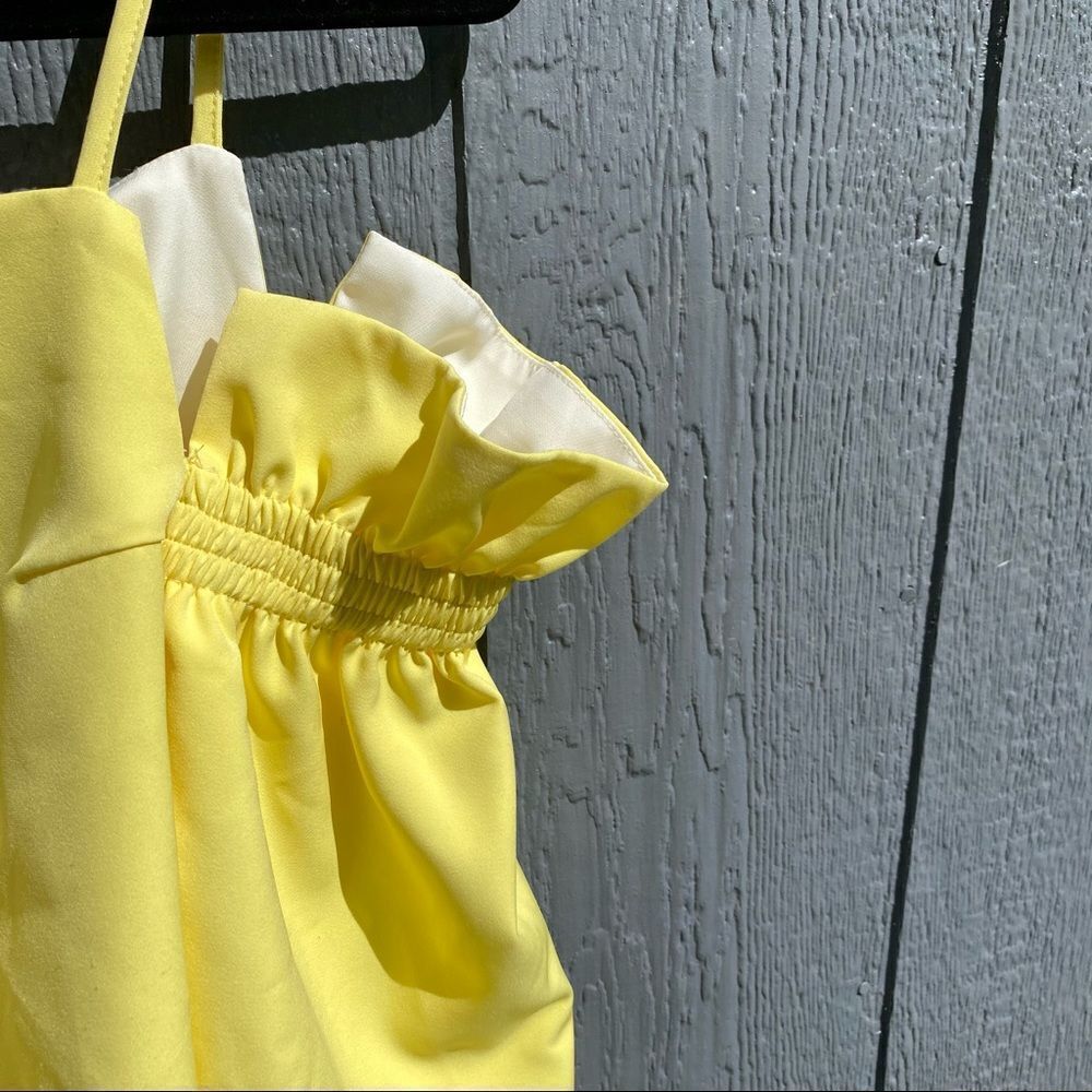 Style Mafia Yellow Cross Back Off Shoulder Top - Picture 7 of 9